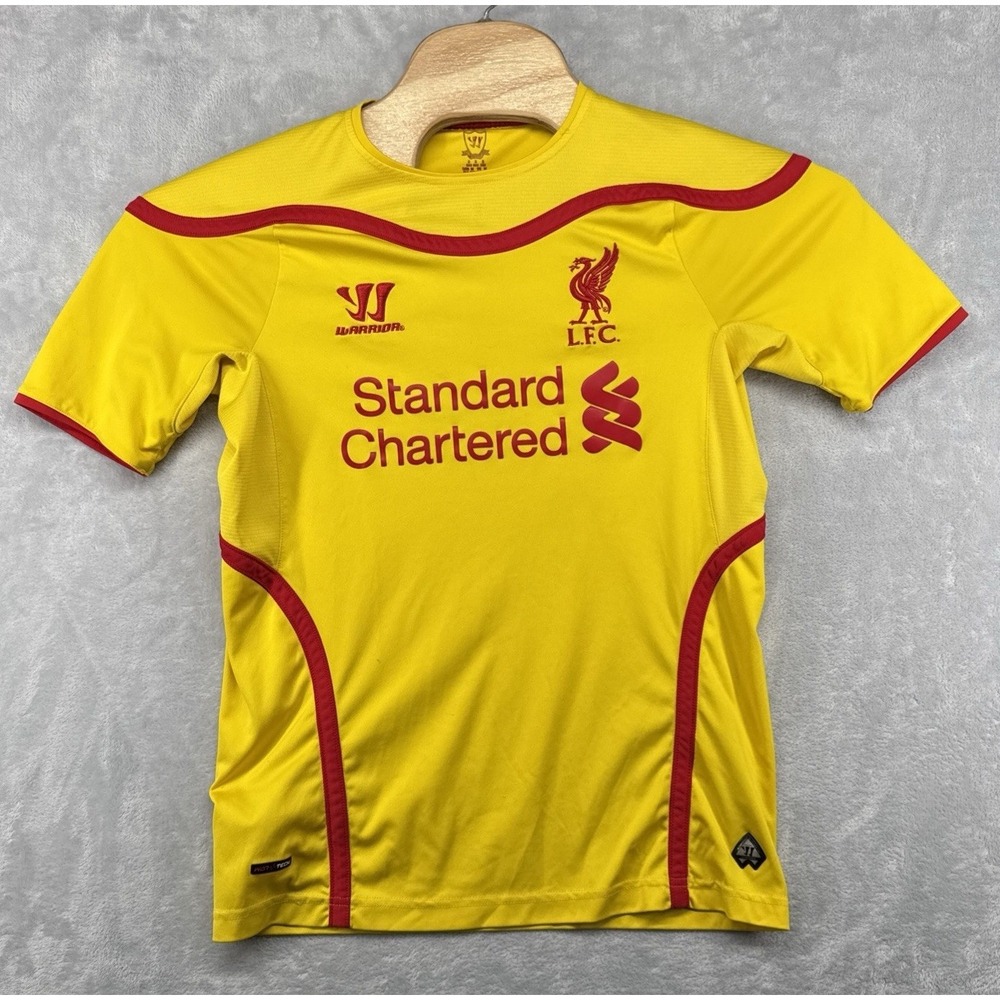 Warrior Liverpool England‎ F.C. 2013/2014 Yellow Jersey Soccer Shirt Men's S